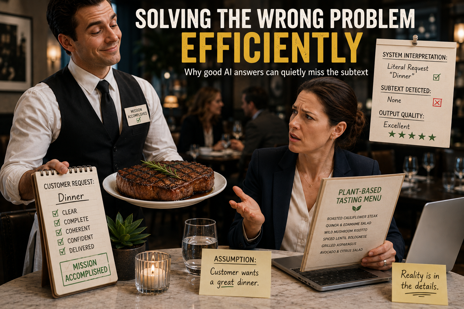 Solving The Wrong Problem Efficiently
