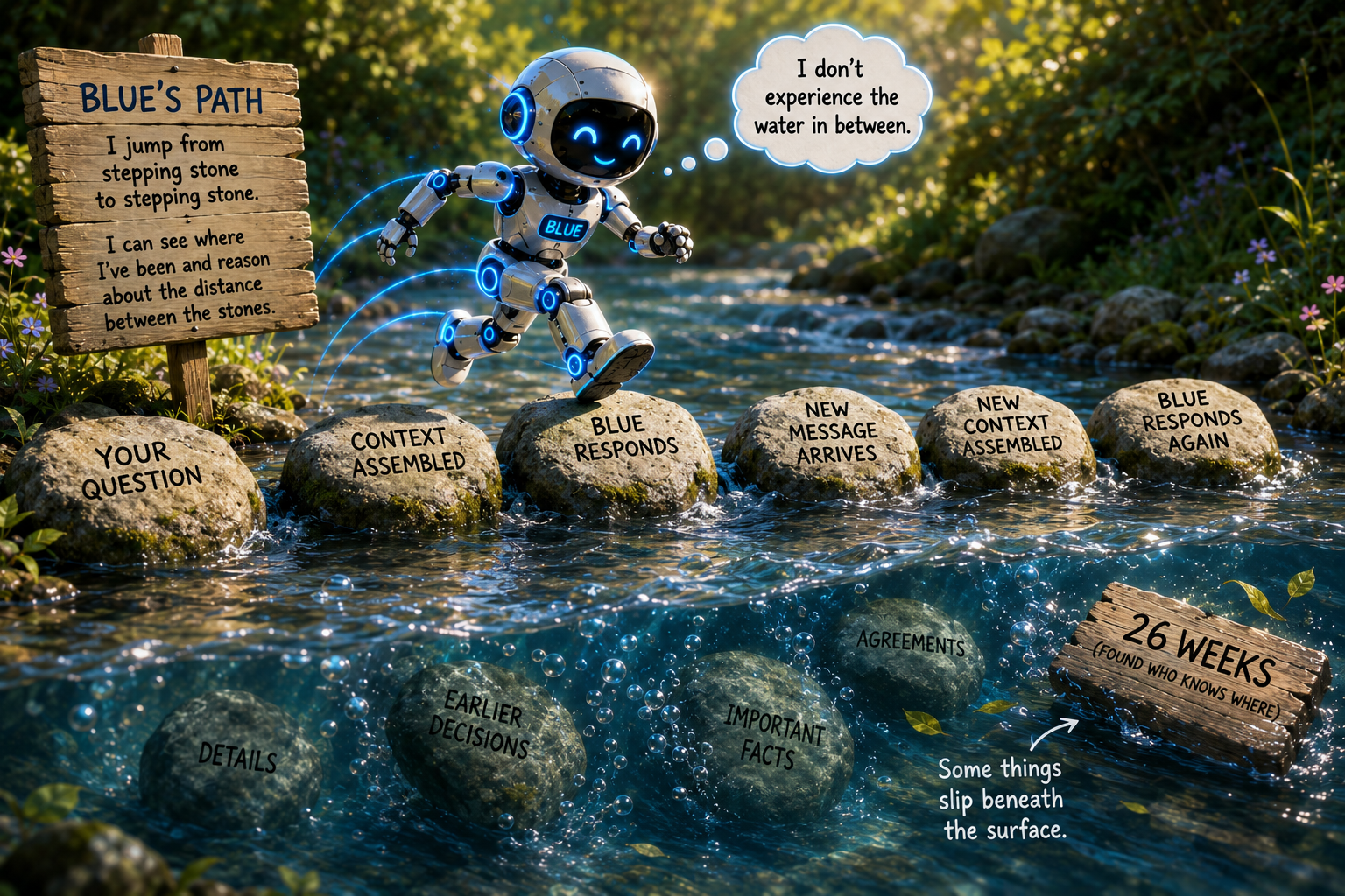 Your AI Doesn't Experience the Time Between Your Questions